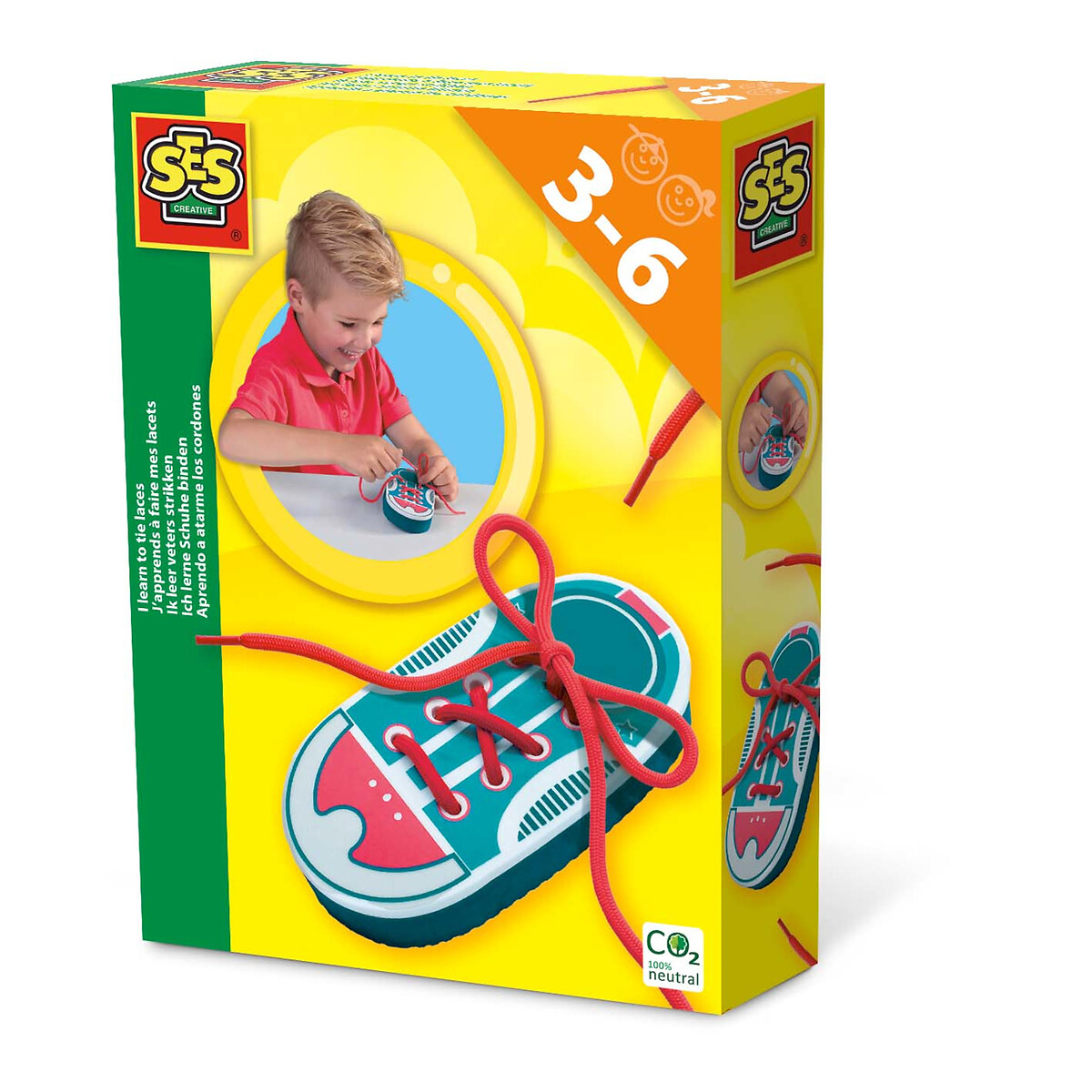 Brinquedo "Aprendo a atar os atacadores dos tenis", SES, SES
