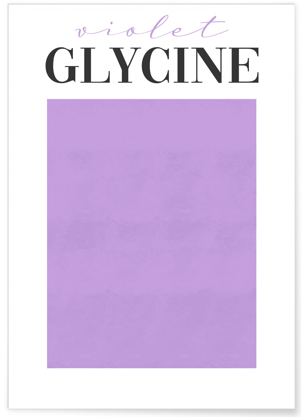 Affiche Violet Glycine, L'AFFICHERIE