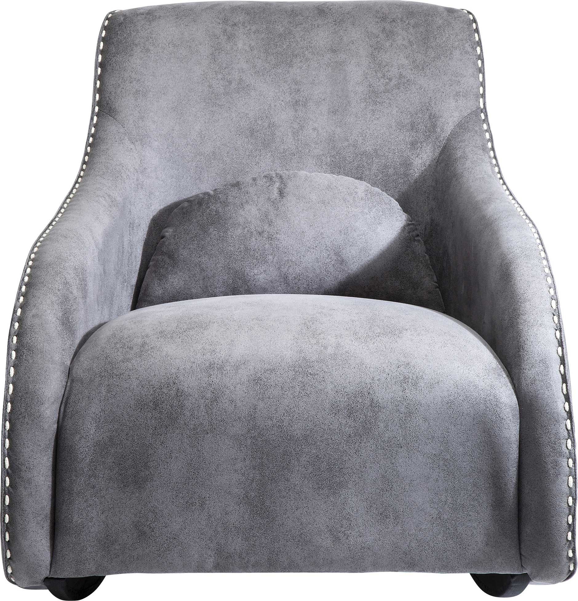 Fauteuil à bascule en microfibre, SWING RITMO, KARE DESIGN