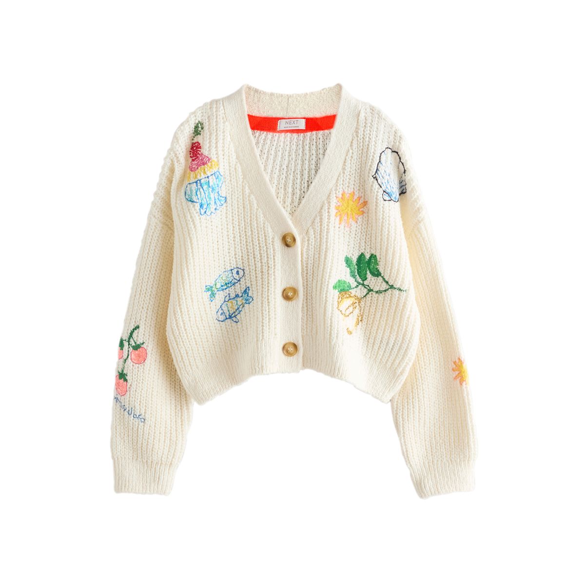 Cardigan d’été brodé, NEXT