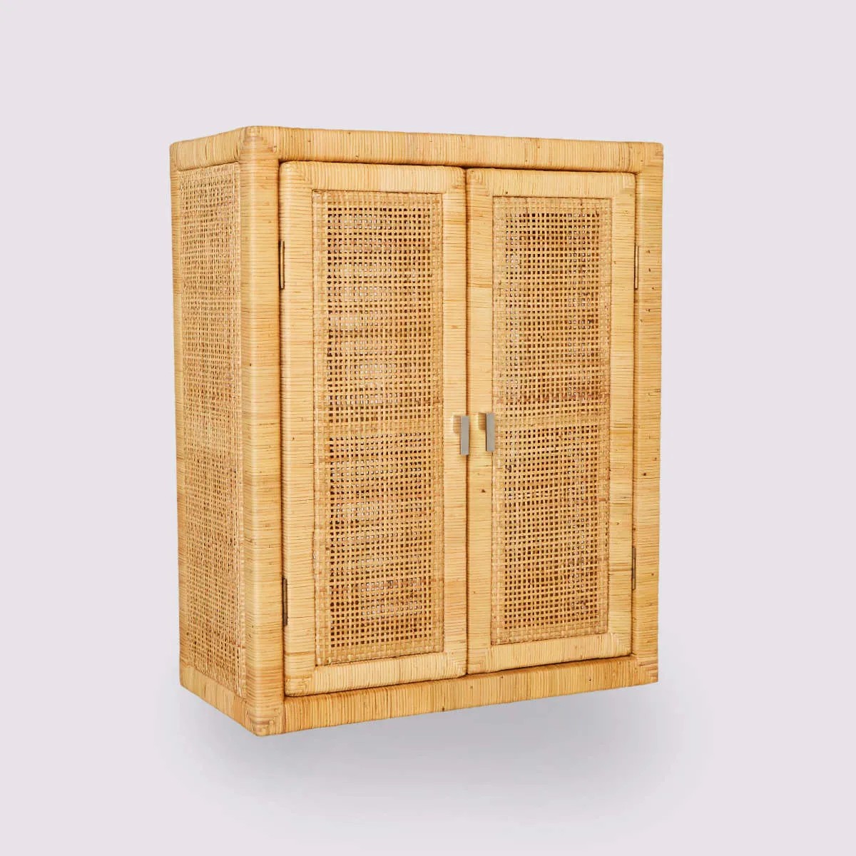 Petite étagère armoire en cannage de rotin SAIGON, KOK
