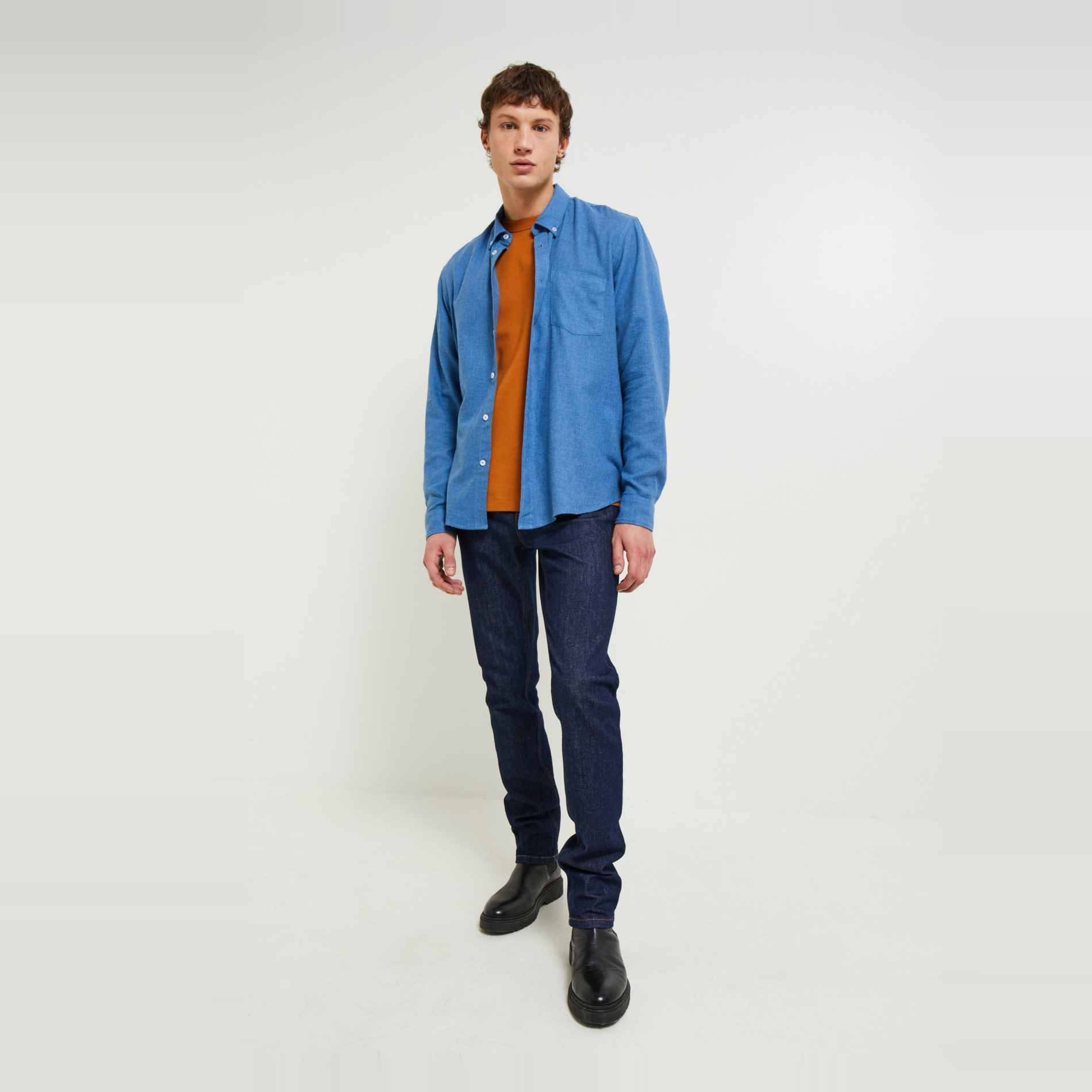 Jean slim contenant du coton BIO, MONOPRIX