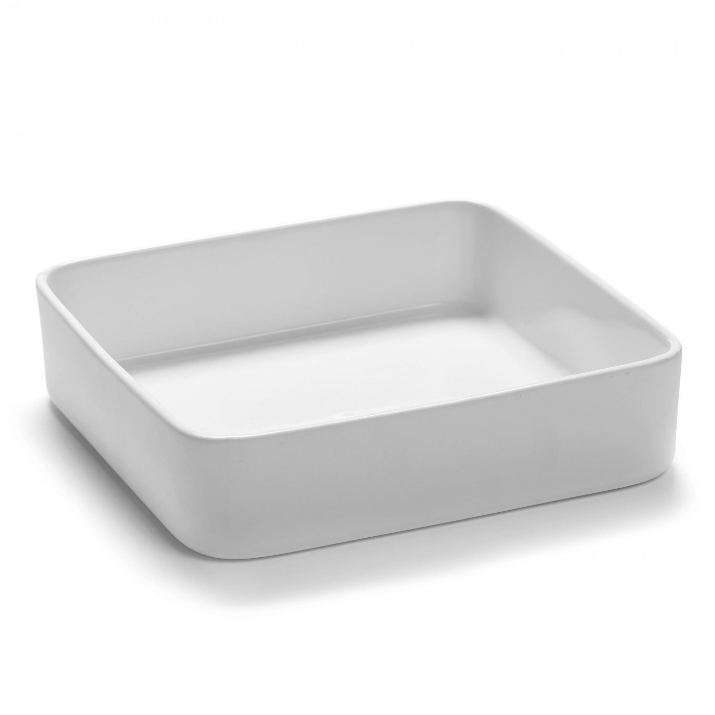 Bol Carré HEII Porcelaine Blanche 18 x 18 x H 4 cm, SERAX