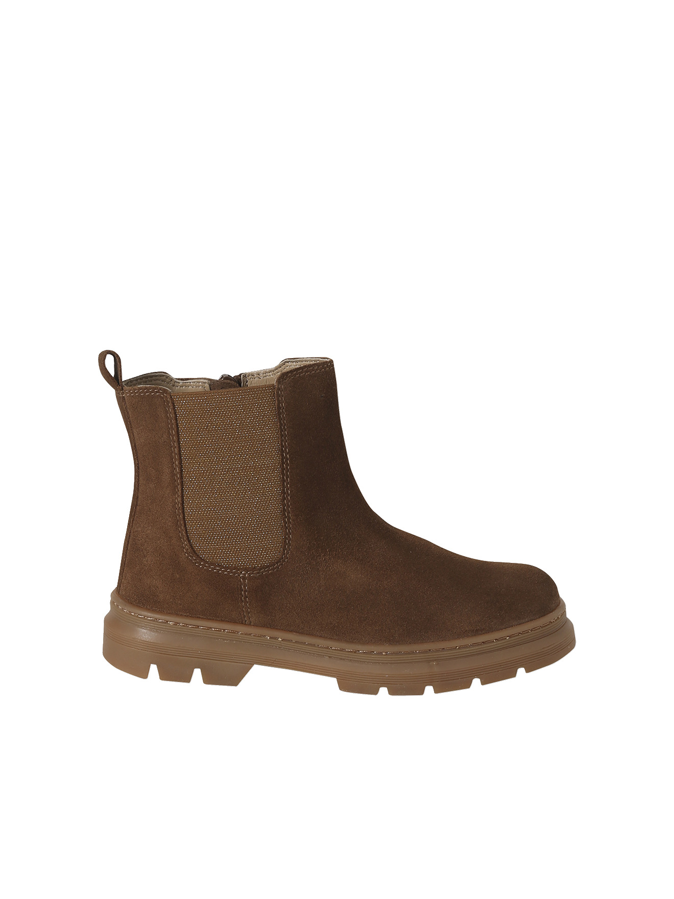 Boots cuir élastiquées et zippées, VERTBAUDET