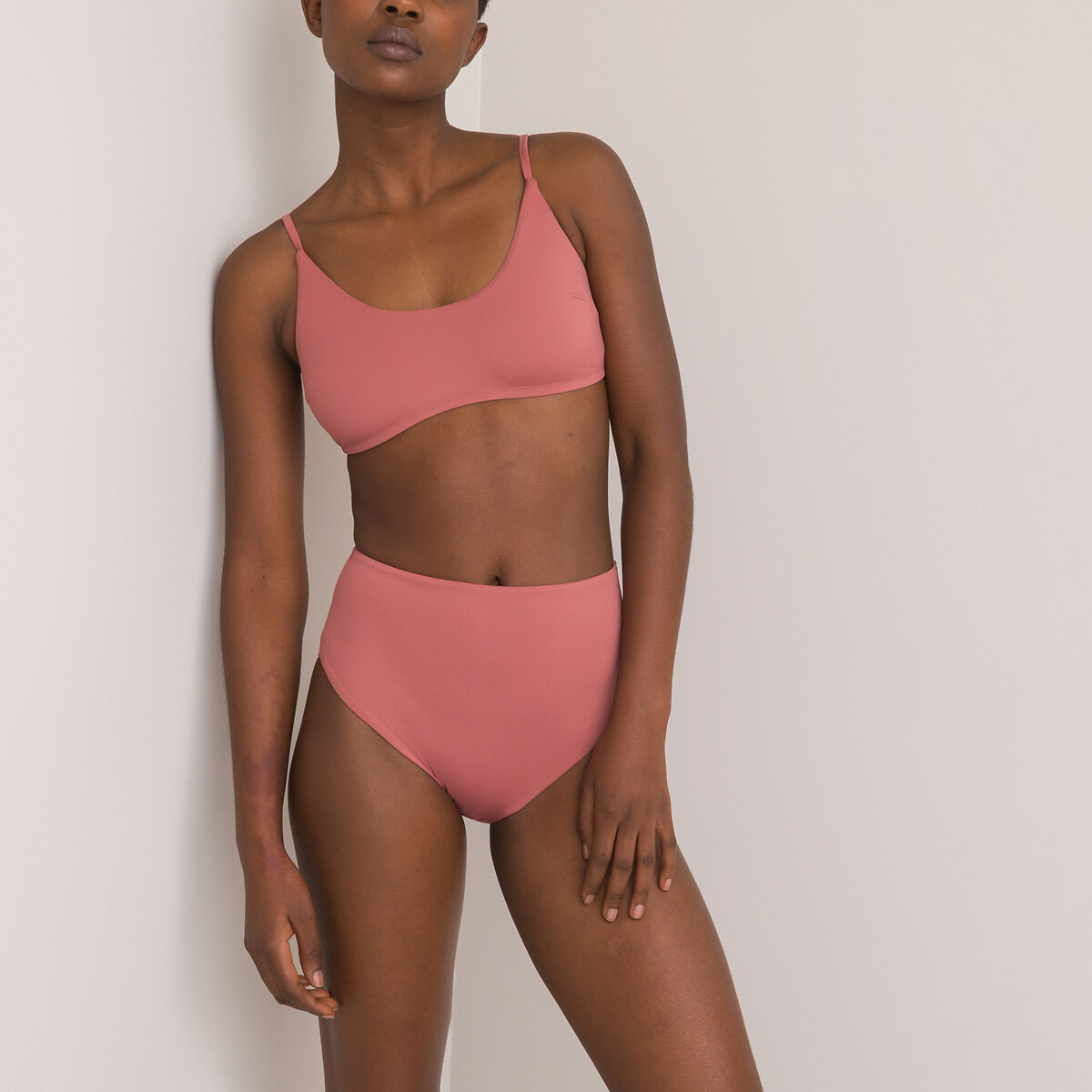 Recycled Bikini Bottoms With High Waist La Redoute Collections La Redoute