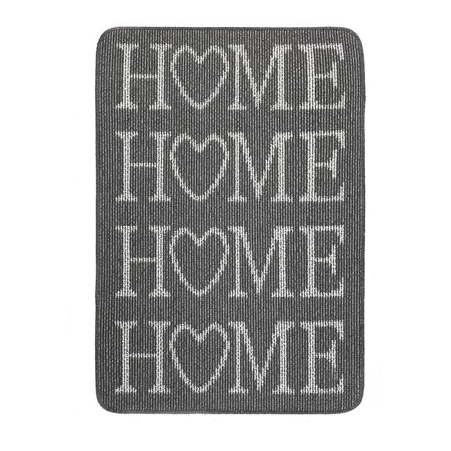 Utility Slogan Stain Resistant Runner, charcoal, MY UTILITY