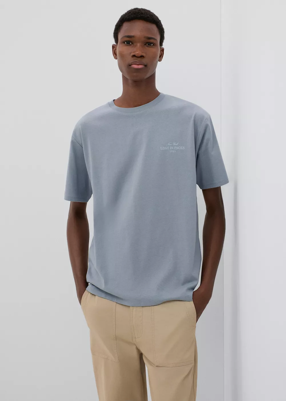T-shirt en coton imprimé, MANGO TEEN