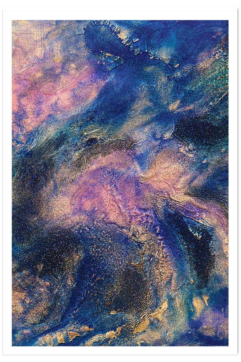 Poster rose nebuleux, HEXOA