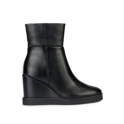 Elidea Ankle Boots in Breathable Leather GEOX