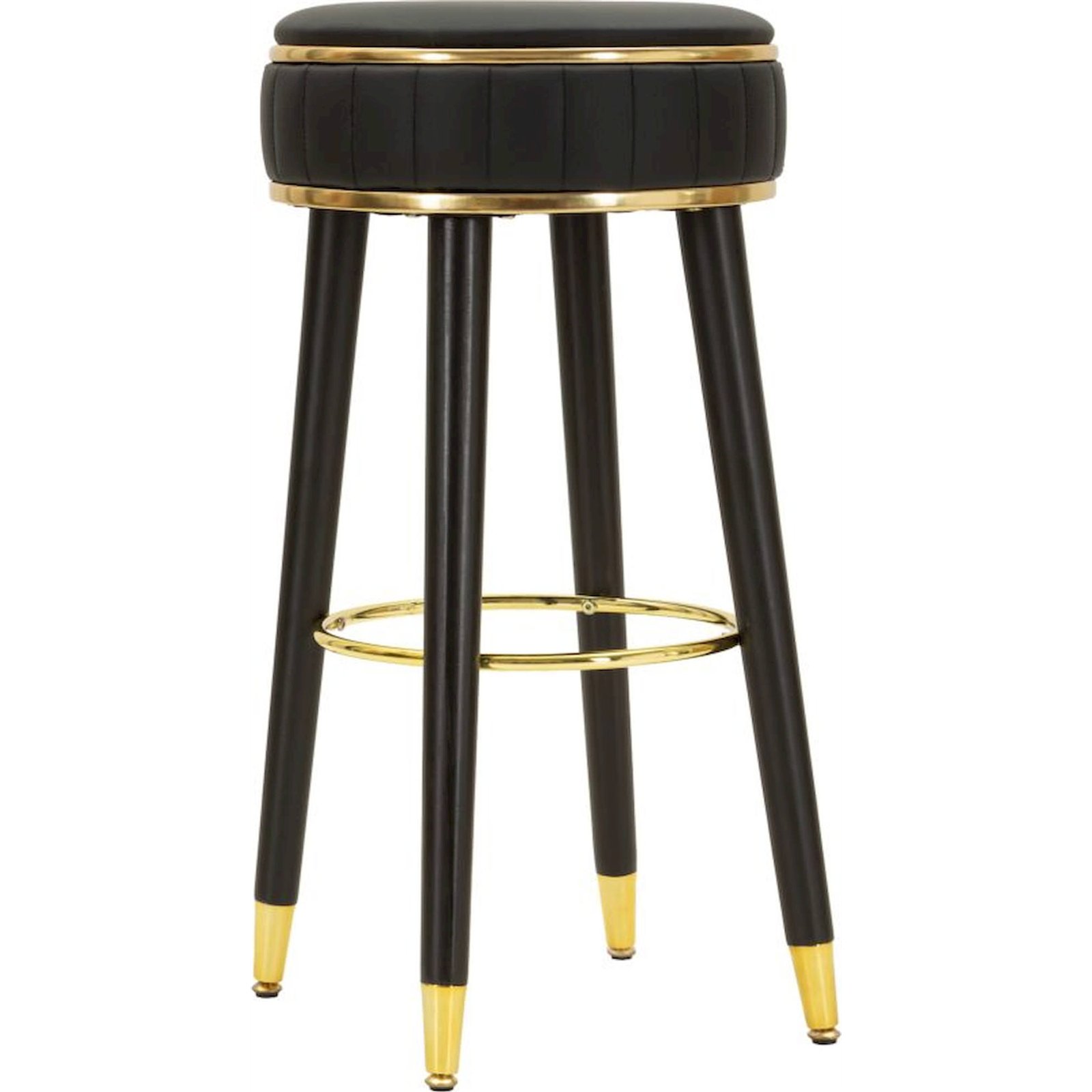 Tabouret de bar rond rembourré vintage GLAM, RECOLLECTION