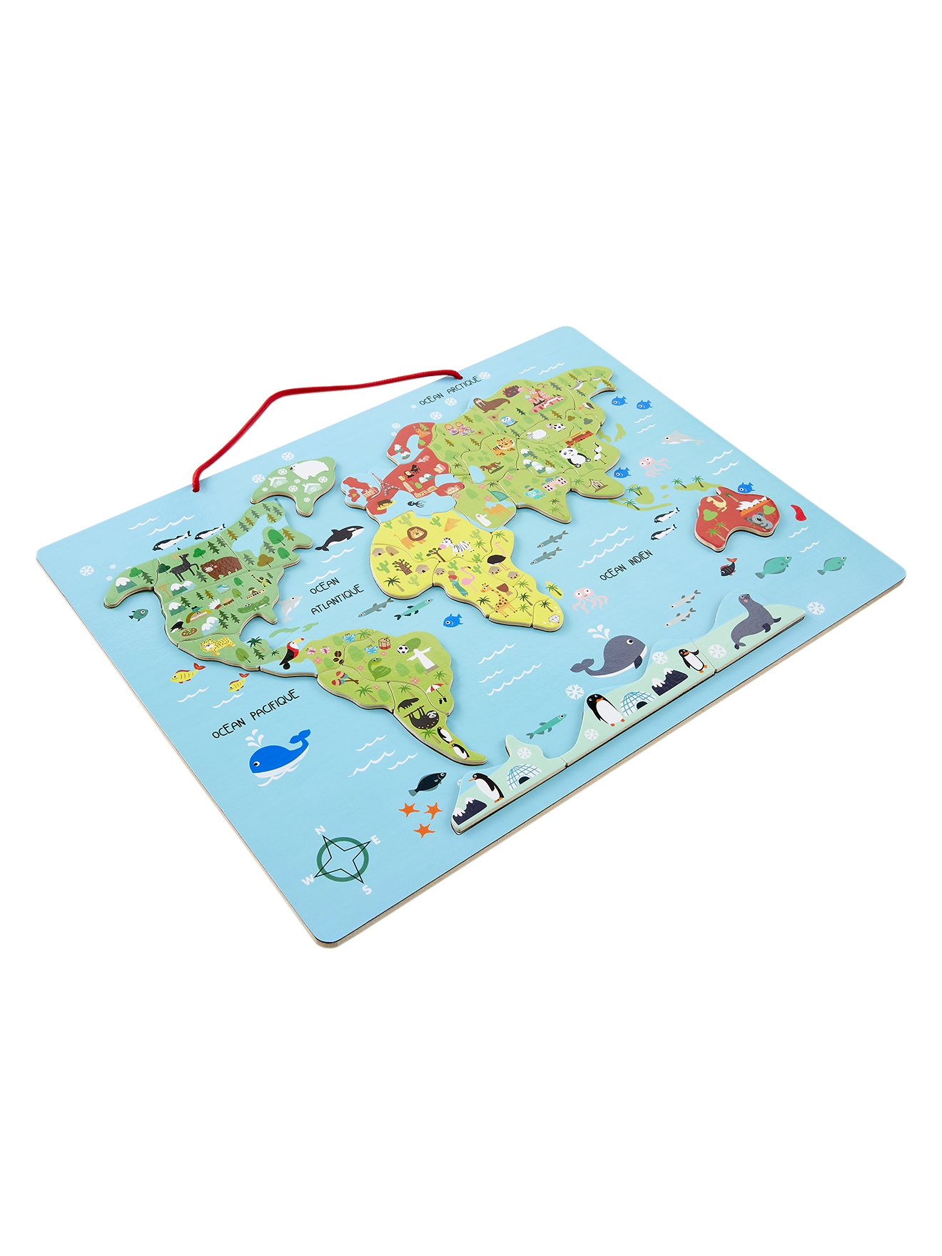 Puzzle Monde magnétique, VERTBAUDET