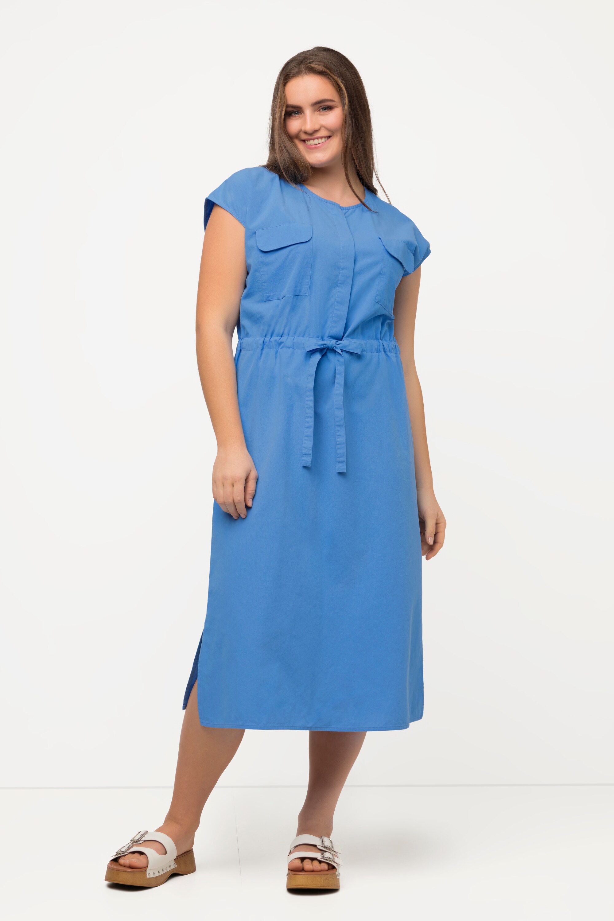 Robe midi, sans manches. Style Utility, ULLA POPKEN