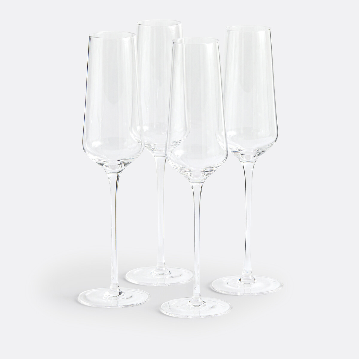 Set van 4 champagneglazen, Zonza