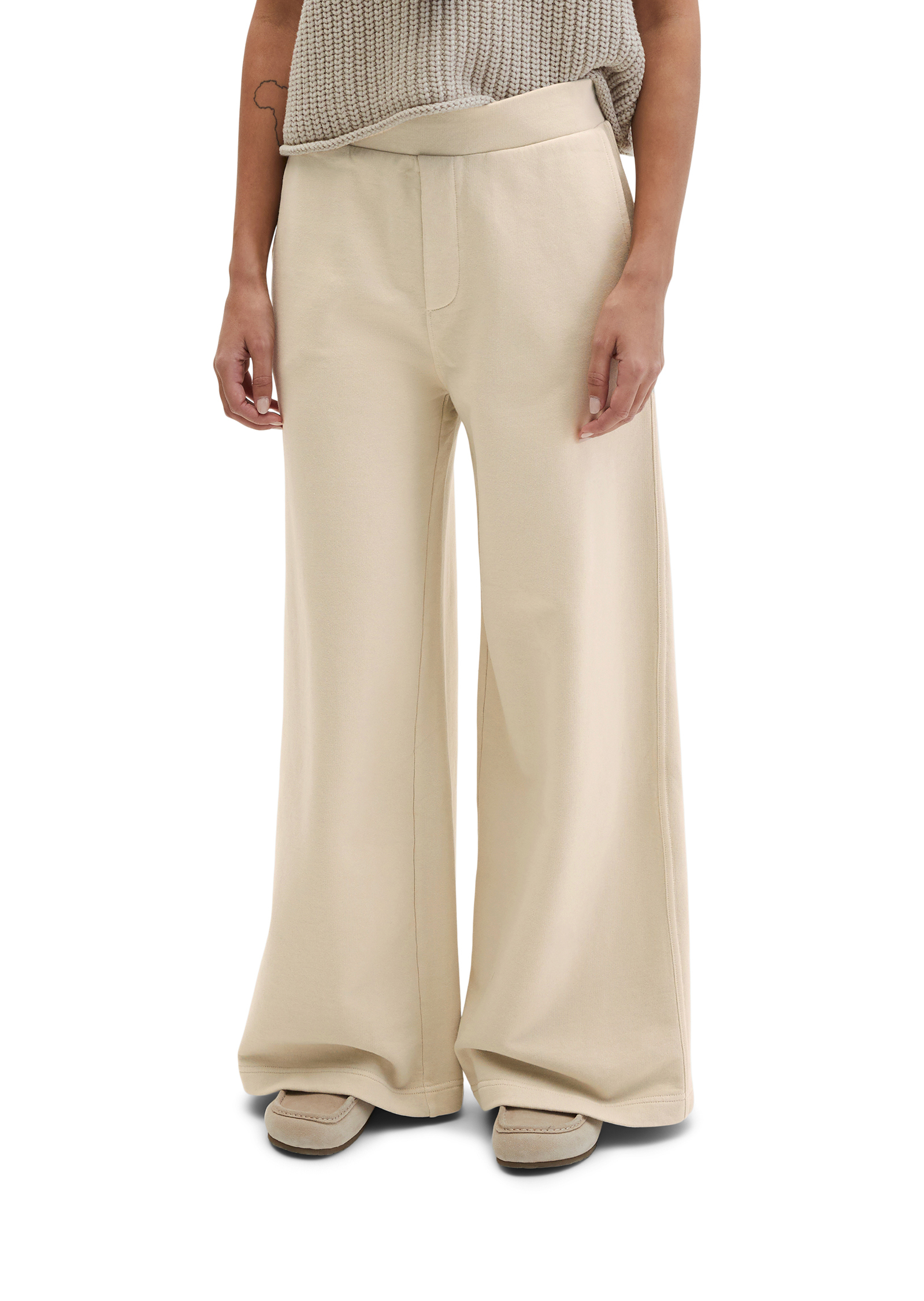 Pantalon sweat relaxed garment-dyed en coton doux, MARC O'POLO
