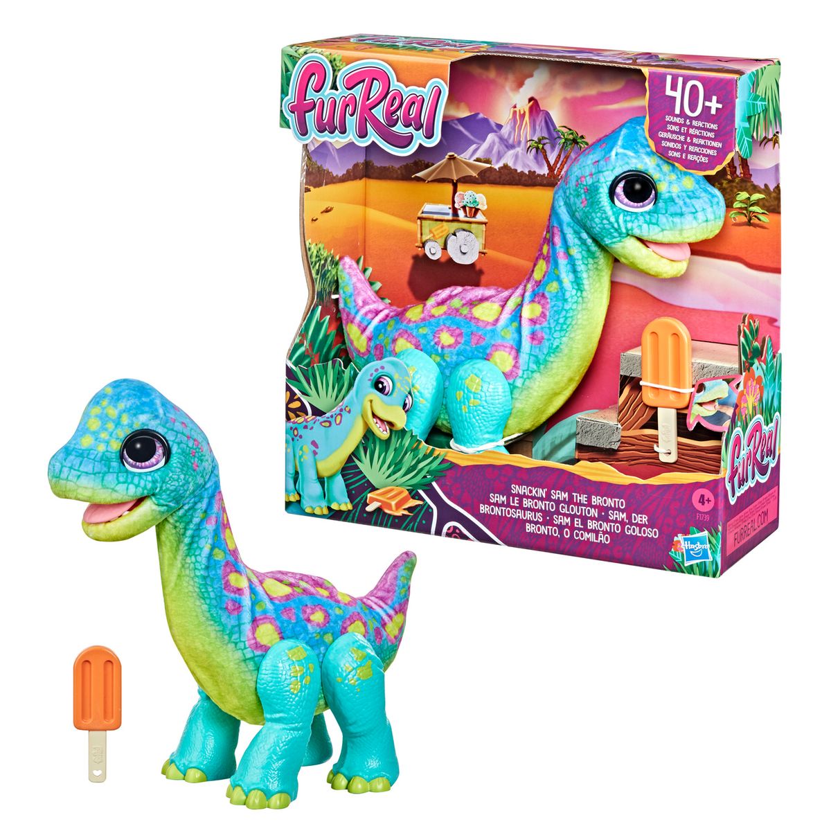 Furreal Sam Le Bronto Glouton Animatronique Interactif En Peluche Plus De 40 Sons Et Reactions A Partir De 4 Ans Hasbro La Redoute