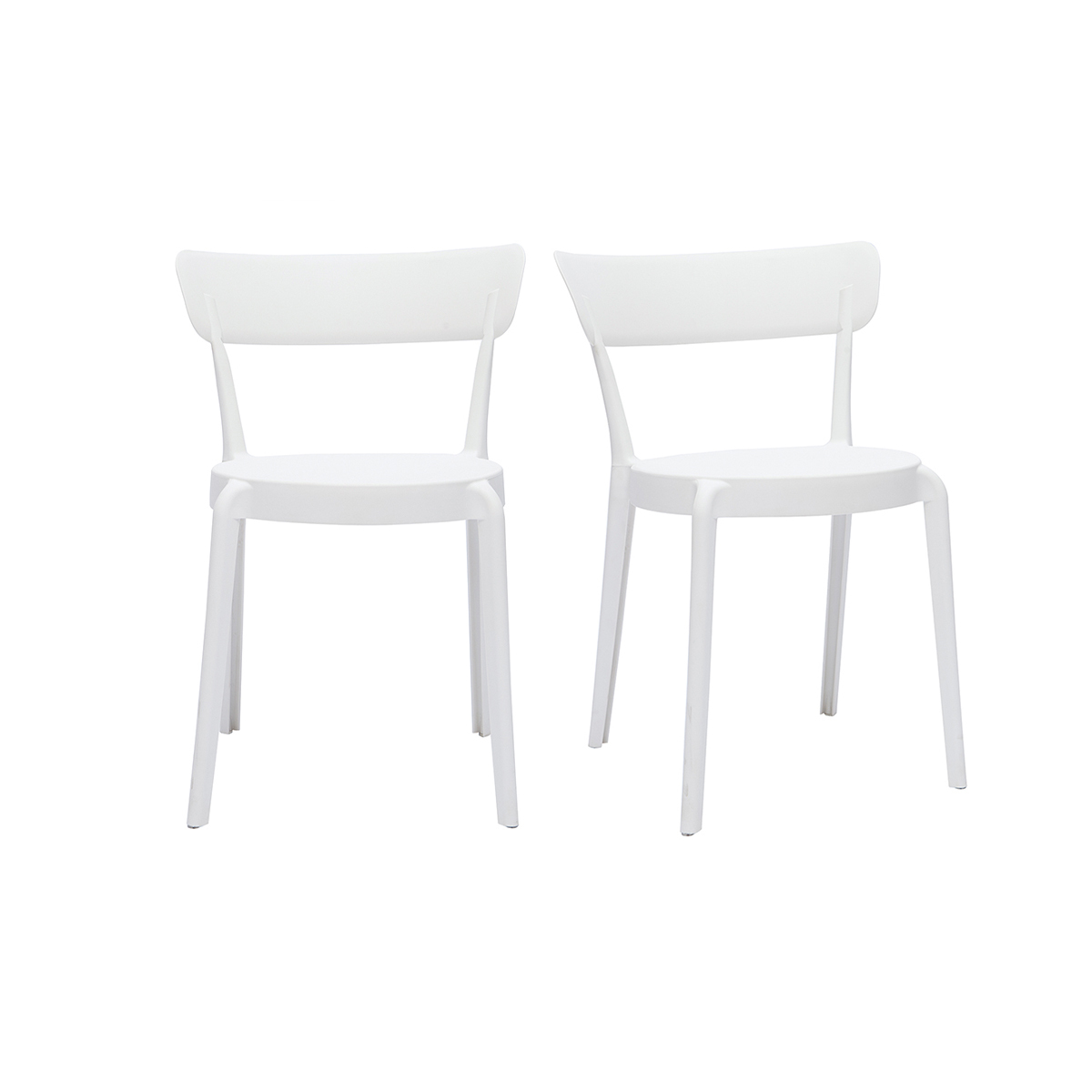 Chaises design empilables intérieur - extérieur (lot de 2) RIOS, MILIBOO