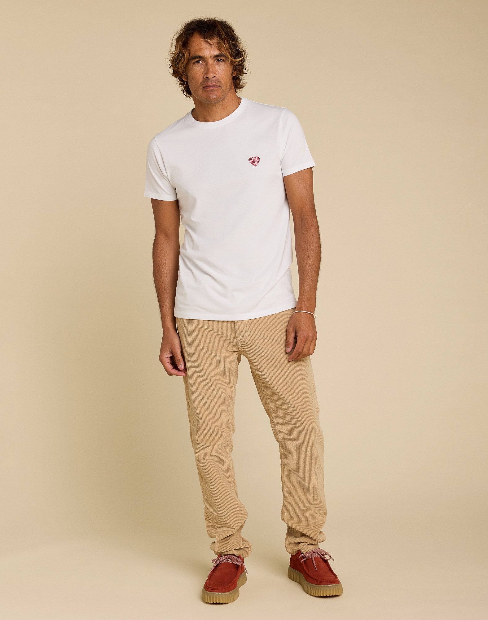 PANTALON REGULAR VELOURS BISCOTTI, PULLIN