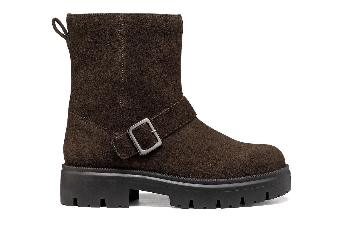 GEOX Botines moteros de piel KLARGENA