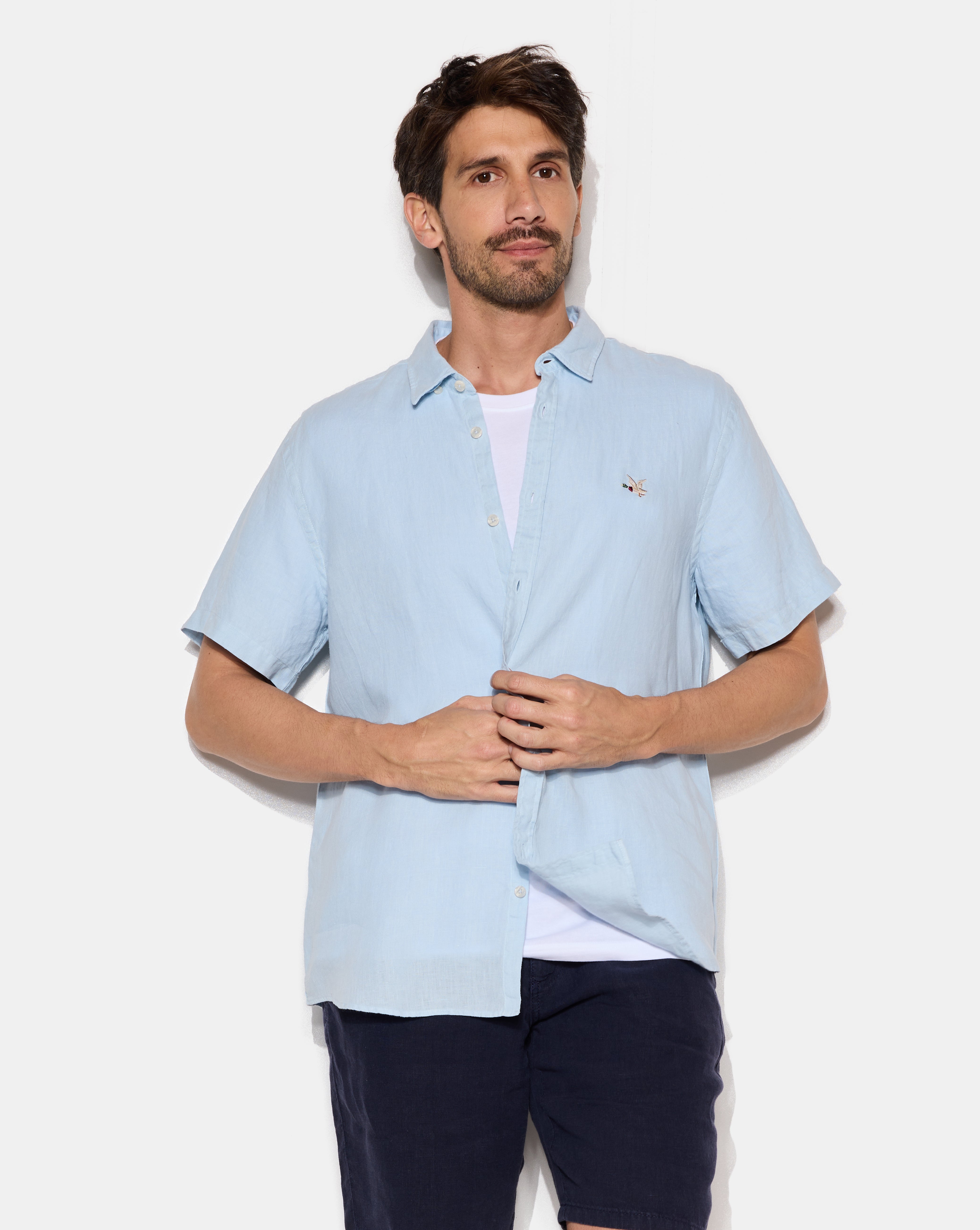 Chemise en lin LINO manches courtes, CHEVIGNON