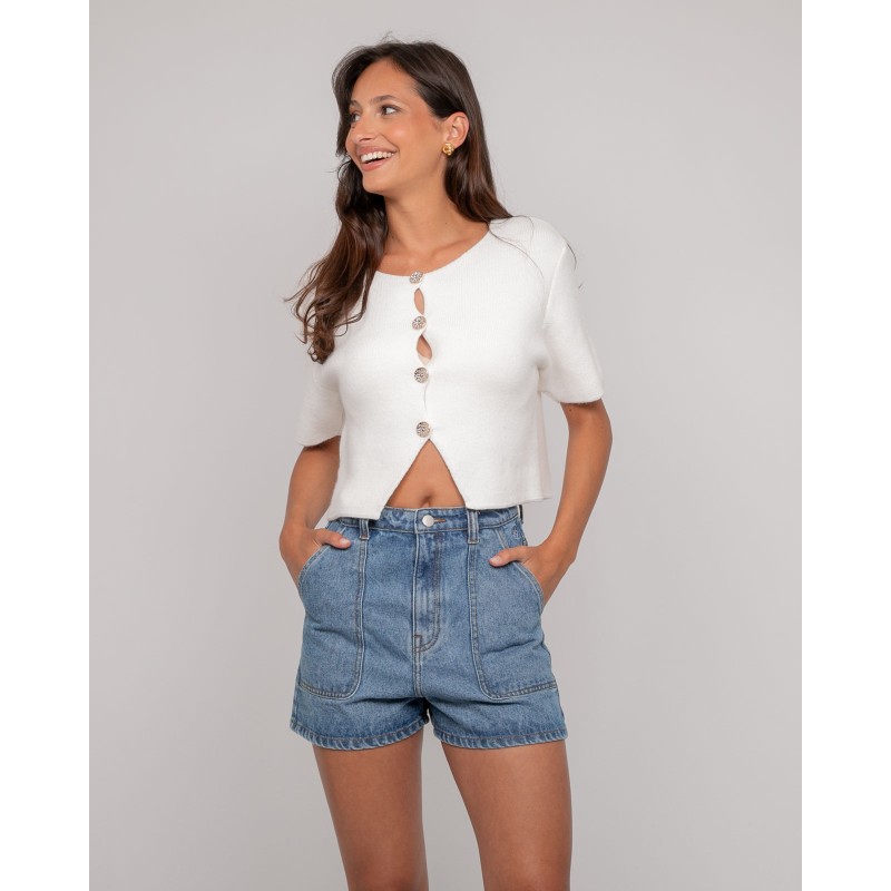 Gilet Maille Manches Courtes Kodalie, DONA LISA