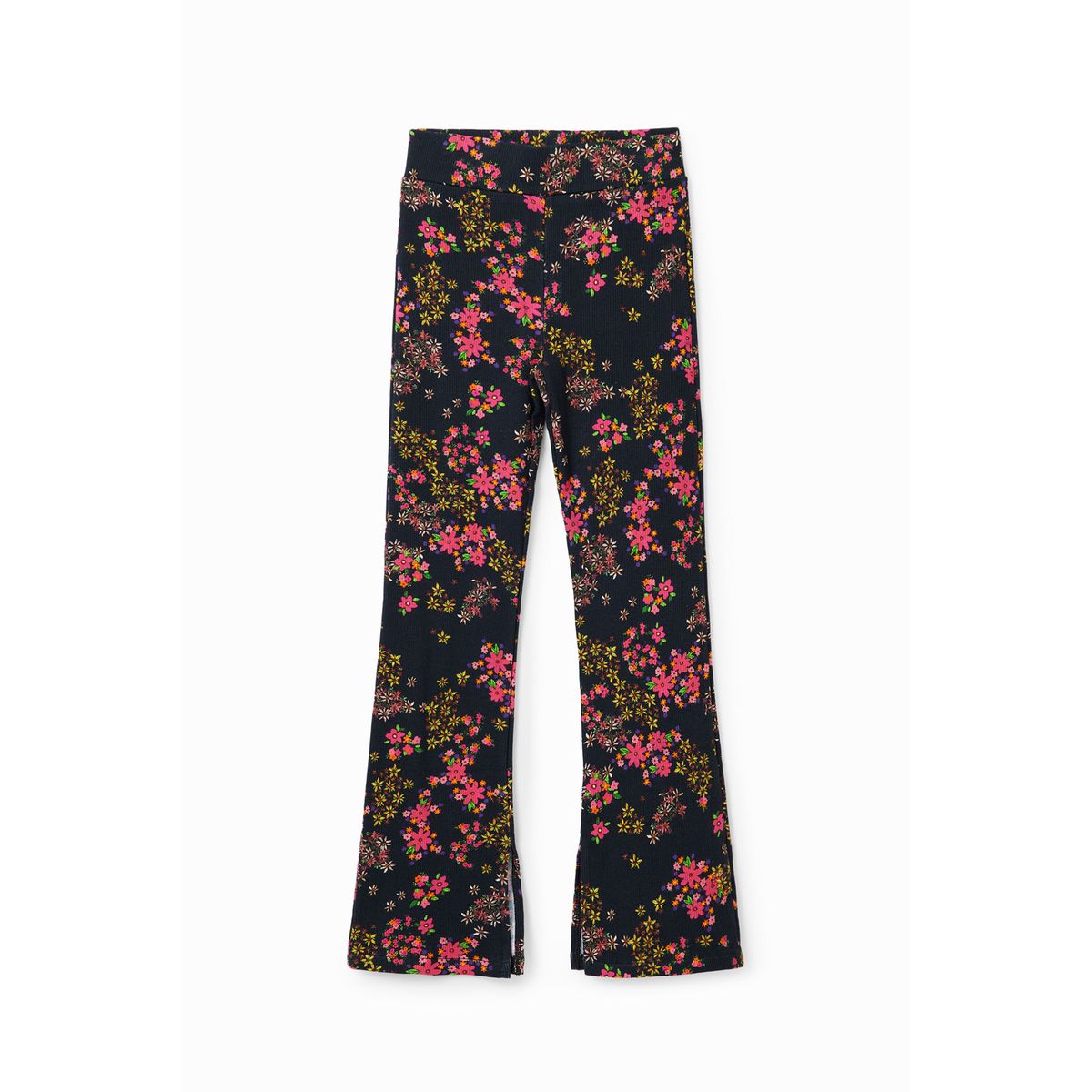 Legging flare fleurs noir Desigual