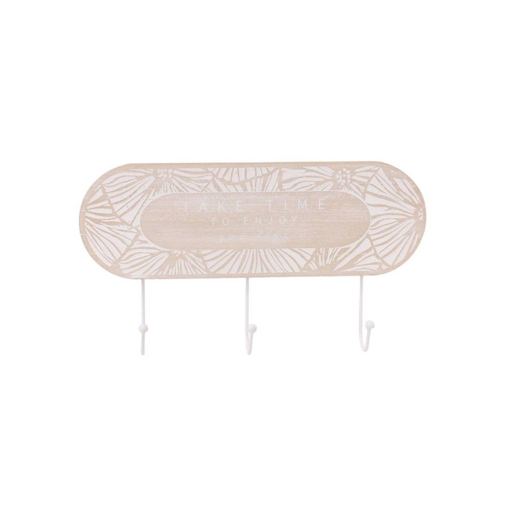 Porte manteau 3 têtes en bois et métal, ORNAMI