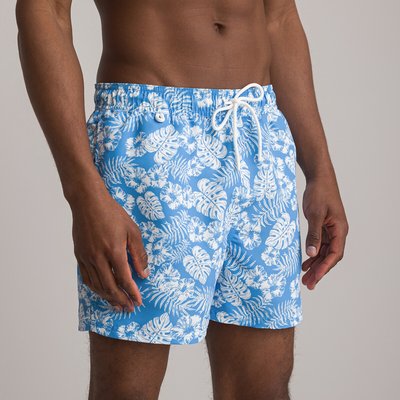 Recycled Bermuda Swim Shorts in Botanical Print LA REDOUTE COLLECTIONS