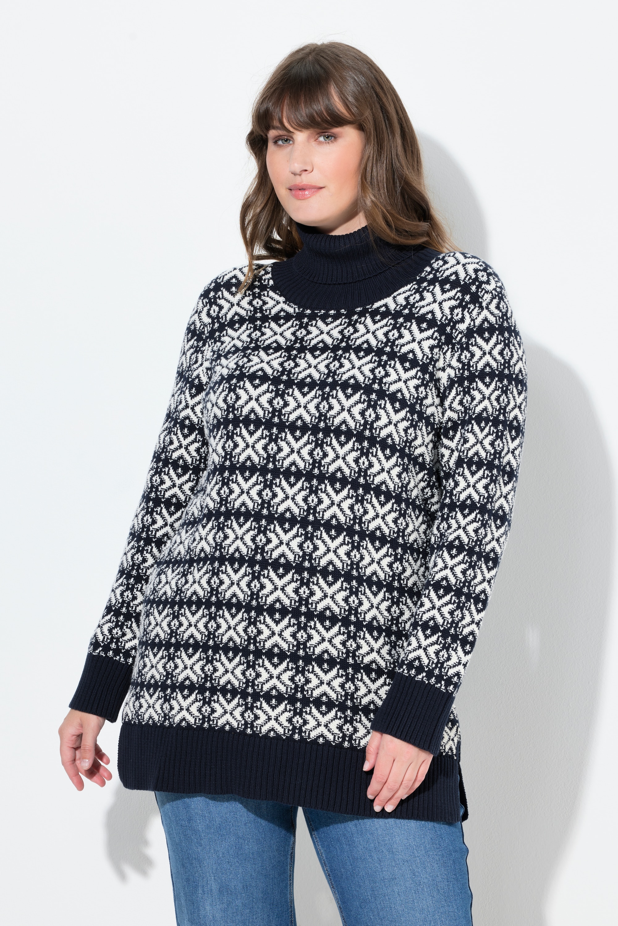 Pull en coton bio à manches longues, ULLA POPKEN
