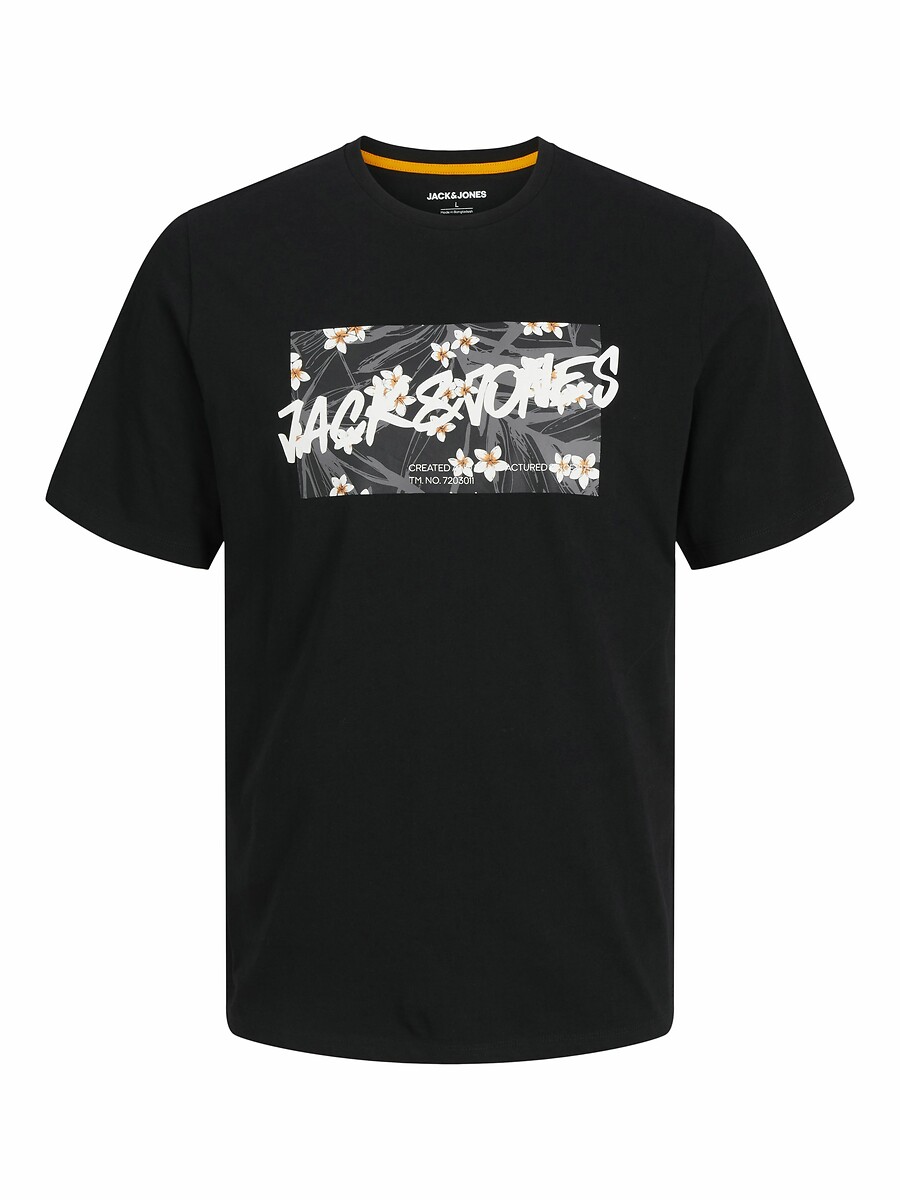 T-shirt met ronde hals en logo