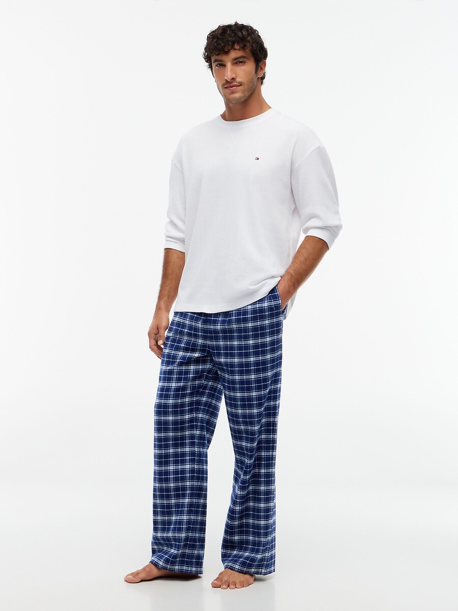 Ensemble de pyjama en maille gaufrée, long, TOMMY HILFIGER