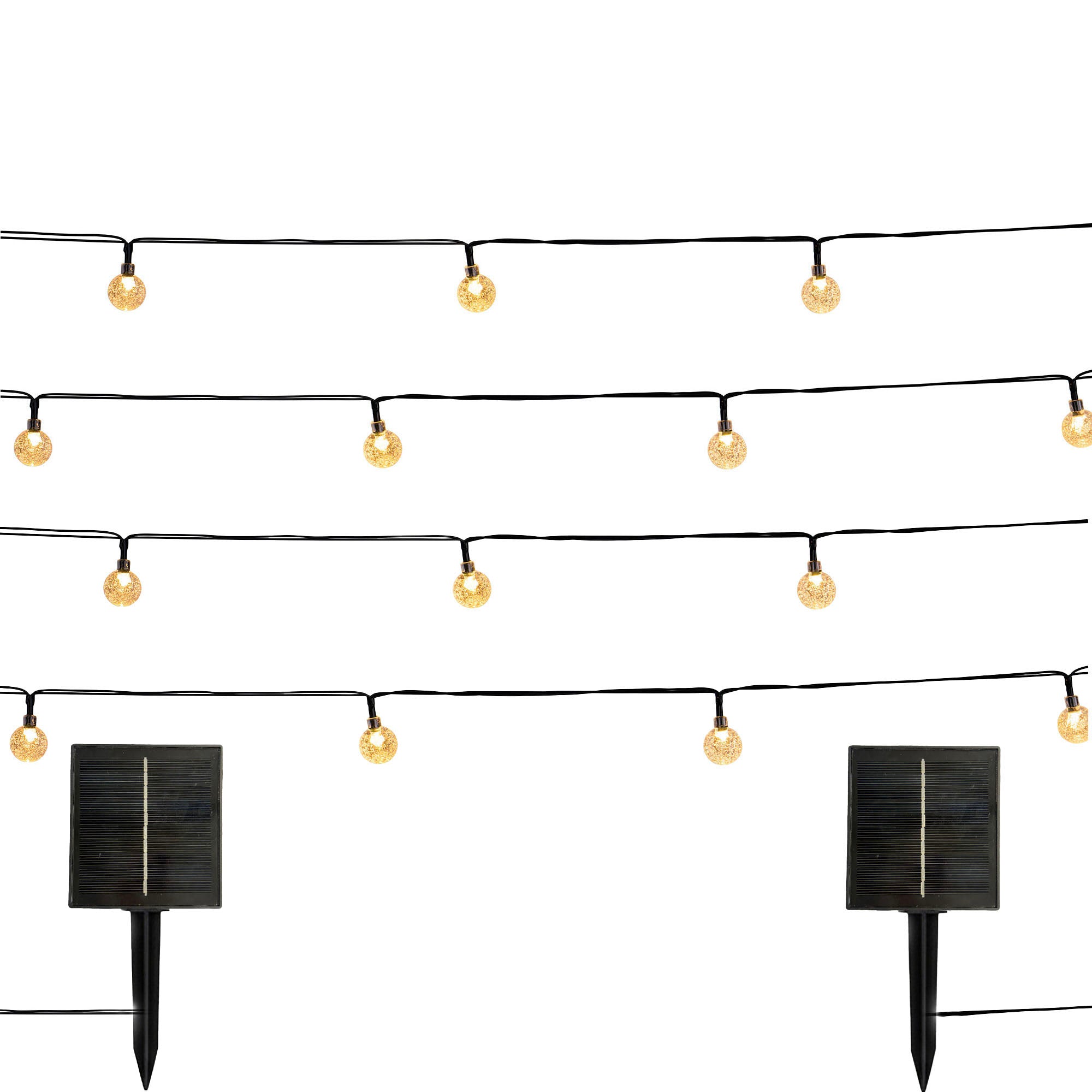 Lot de 2 Guirlandes solaires, LUMISKY