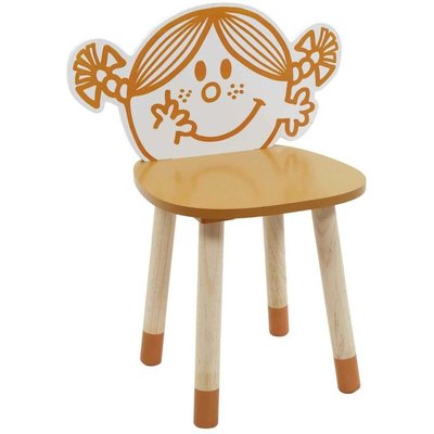 Chaise en bois pour enfant Monsieur madame Madame bonheur CMP