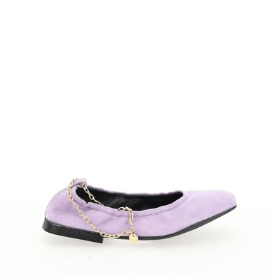 Leather Ballet Flats with Square Toe MJUS