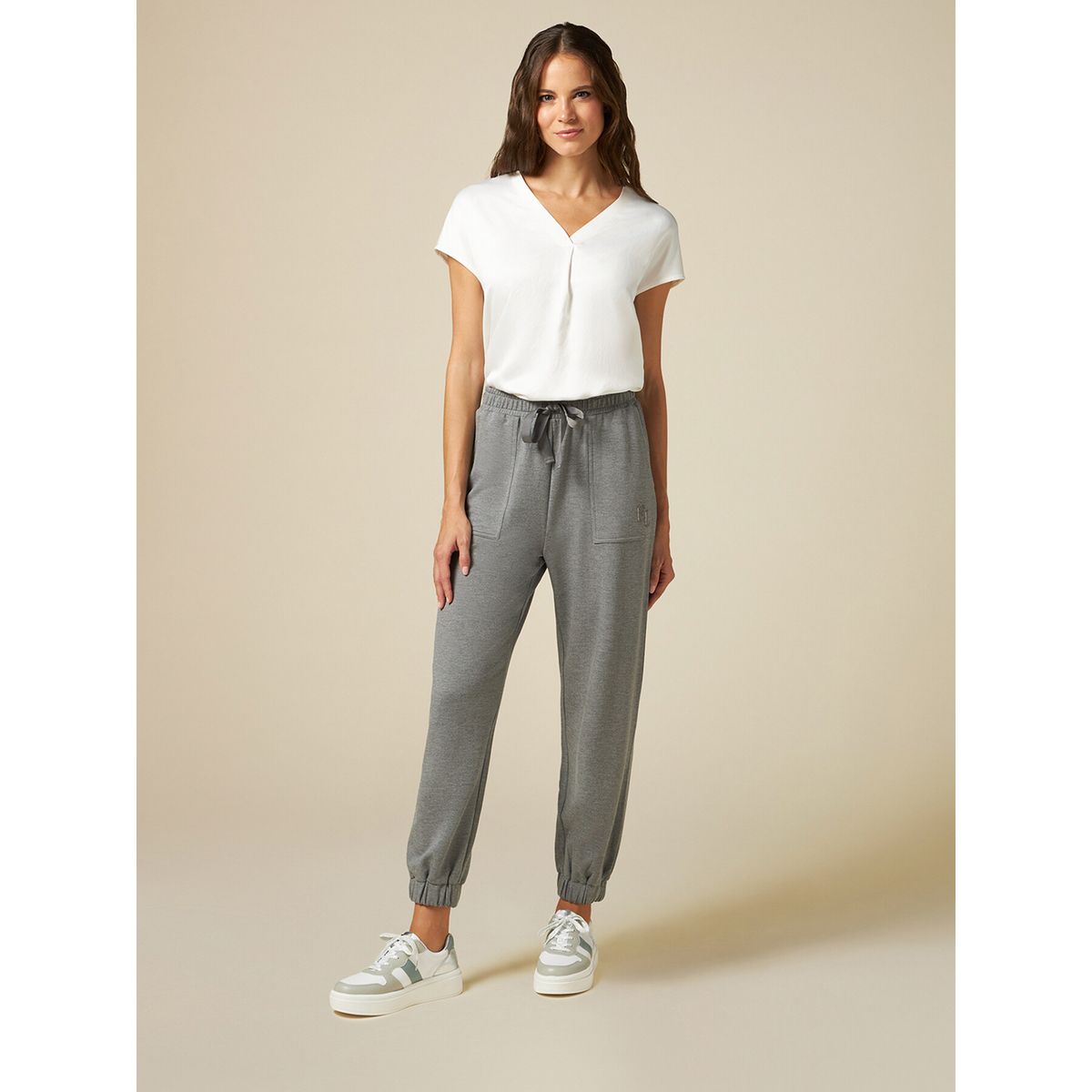 Pantalon jogger molleton outlet