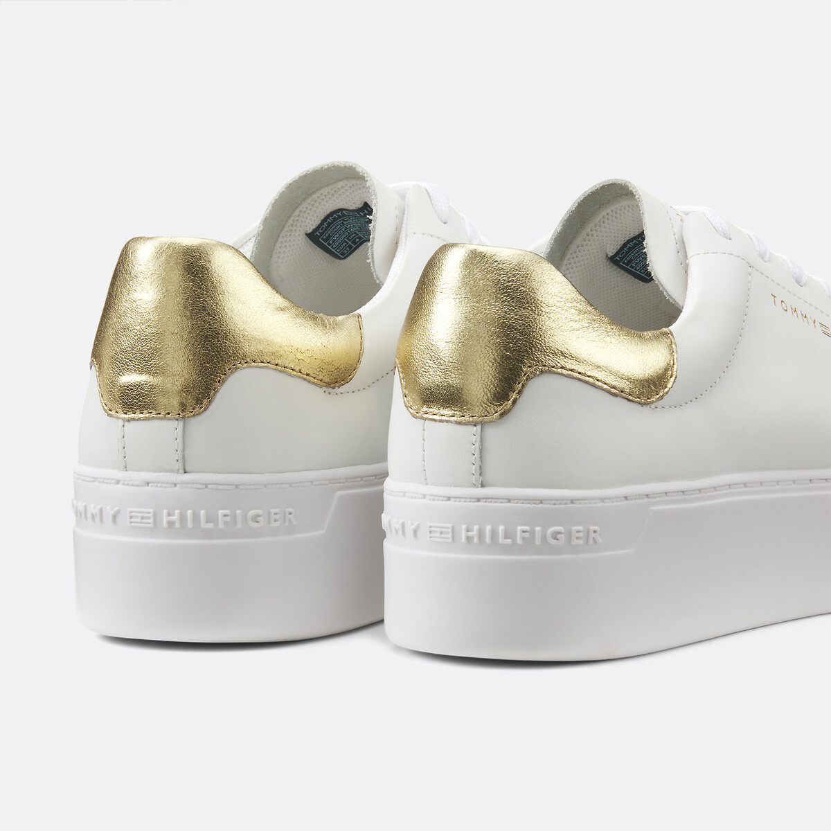 Tommy Hilfiger Zapatillas con plataforma de piel Court — photo 3
