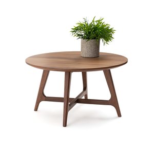 Larsen Small Round Walnut Coffee Table LA REDOUTE INTERIEURS image