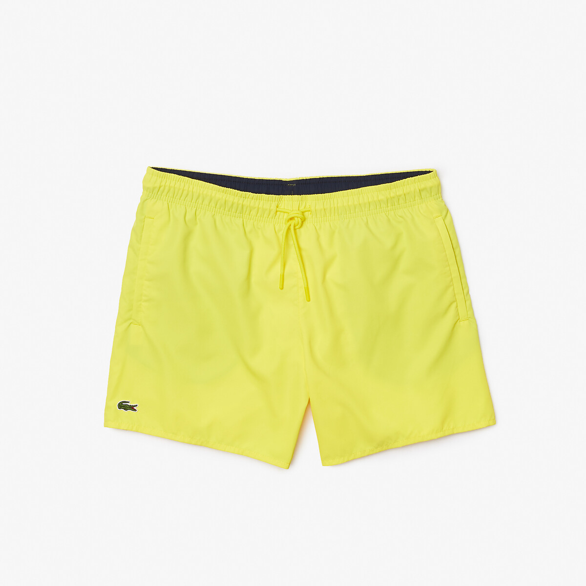 yellow lacoste swim shorts