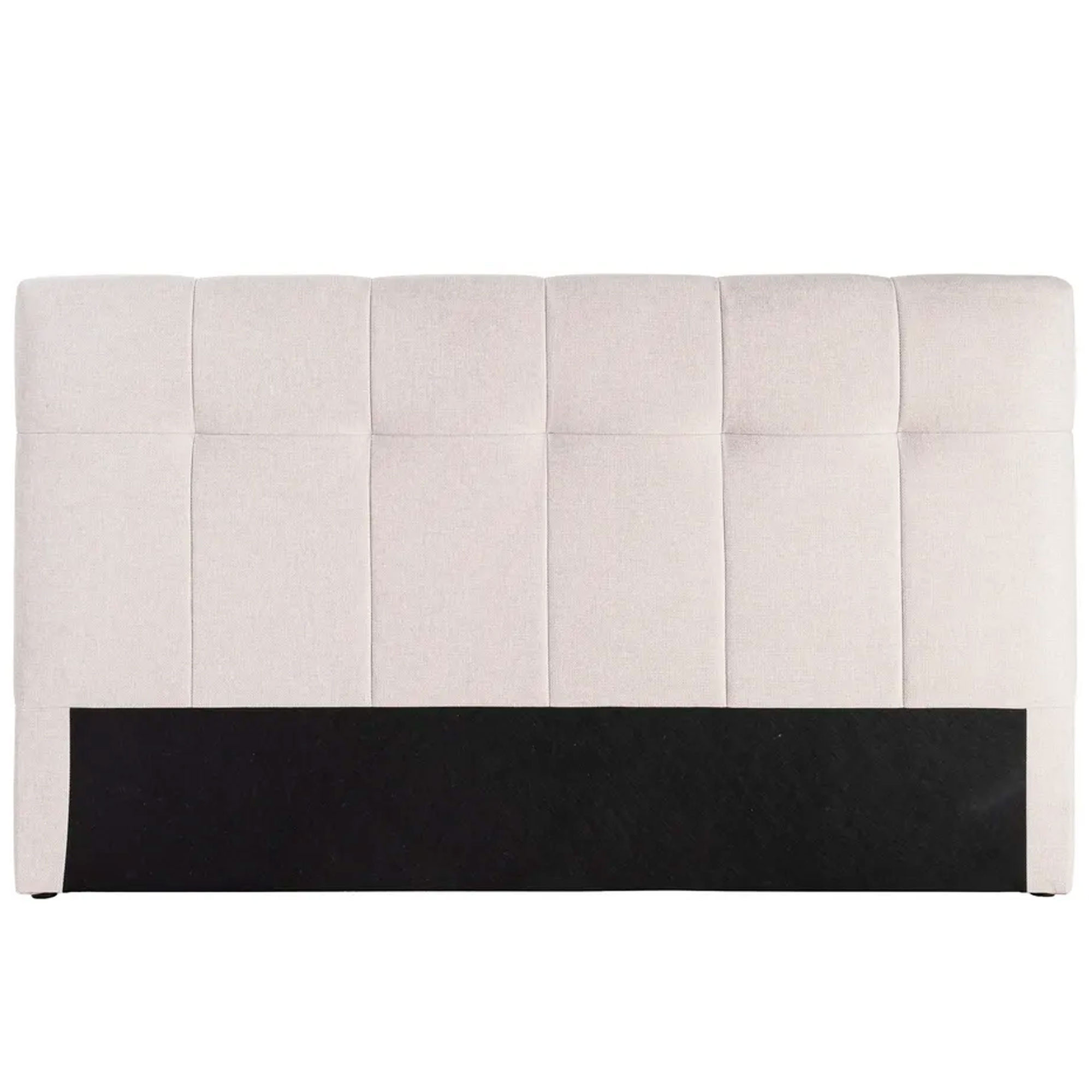 Tête de lit classique tissu beige capitonné 160x12x100cm, WADIGA