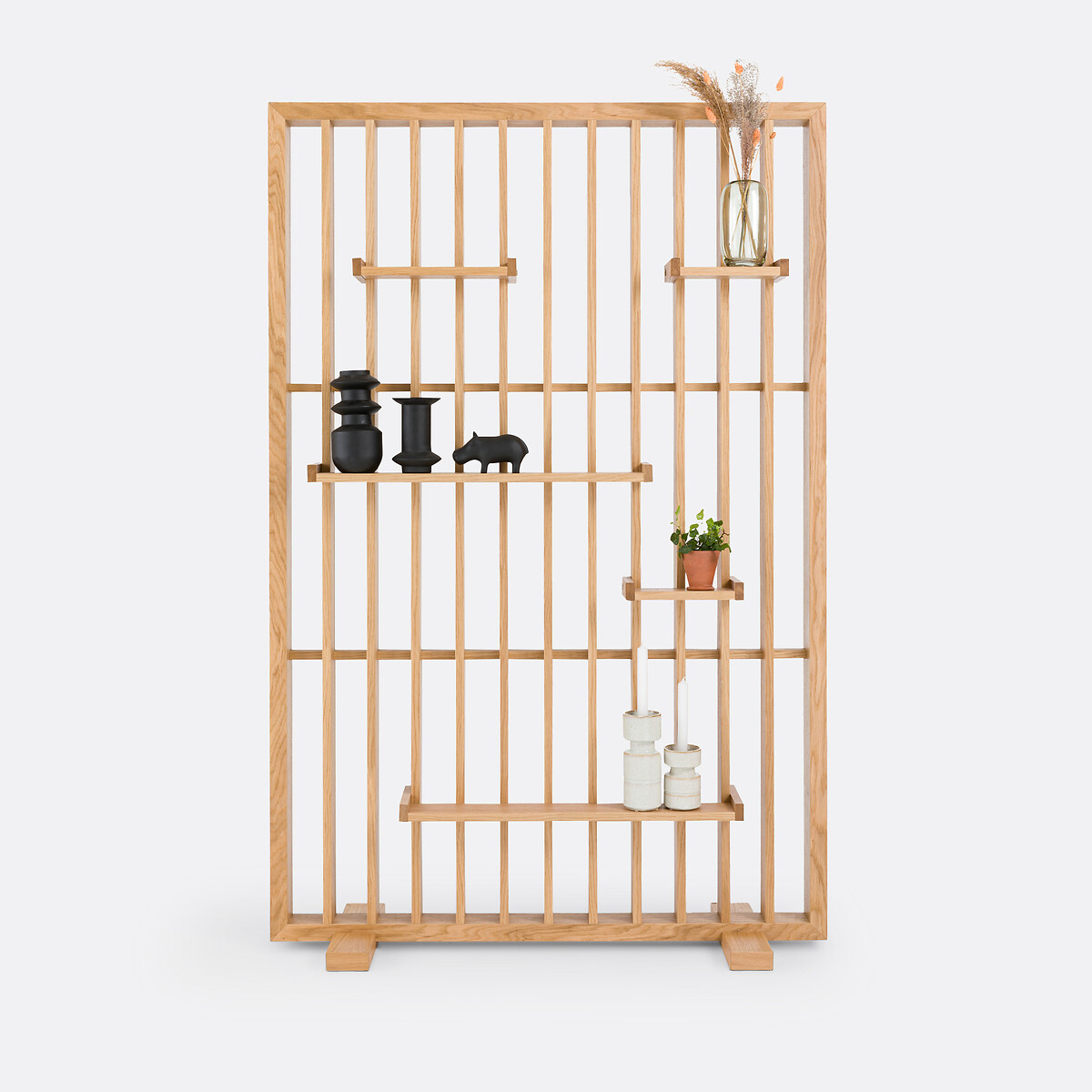 Mineva Oak Veneer Divider Screen | Stylish Room Partition