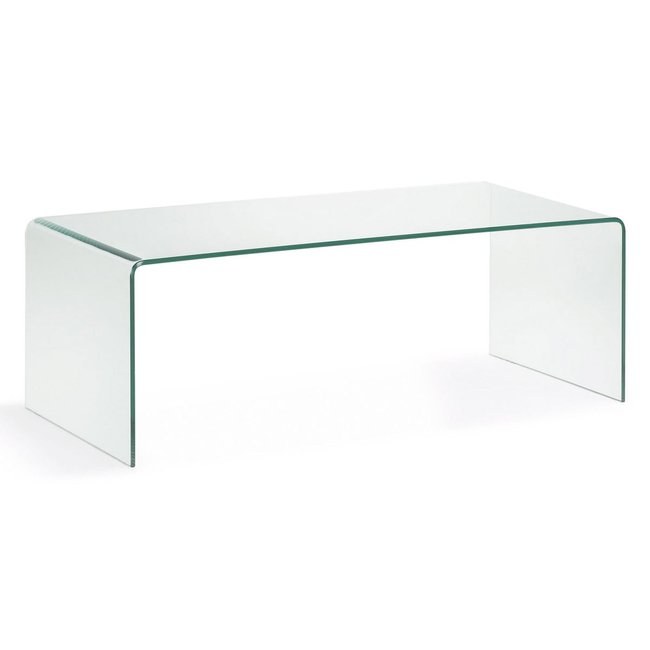 Table Basse 110 X 50 Cm Verre BURANO Couleur transparent verre w 110 d 50 h 38 <span itemprop=