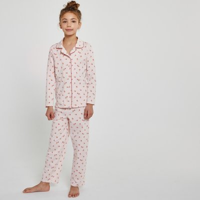 Pyjama met bloemenprint, grootvader stijl LA REDOUTE COLLECTIONS