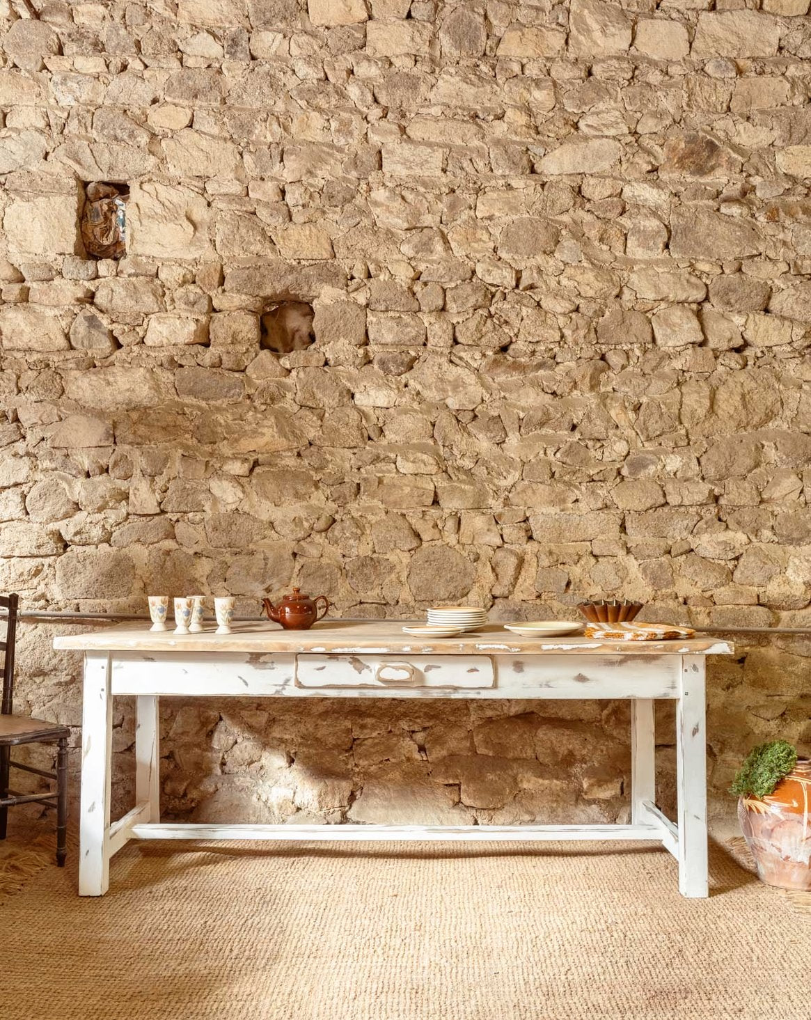 Table à manger en chêne Romy N°1541 - Bon état, DEBONGOUT