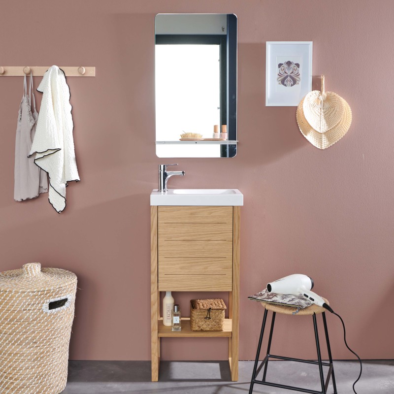 Ensemble meuble lave-main + miroir ATOLL, MOB IN