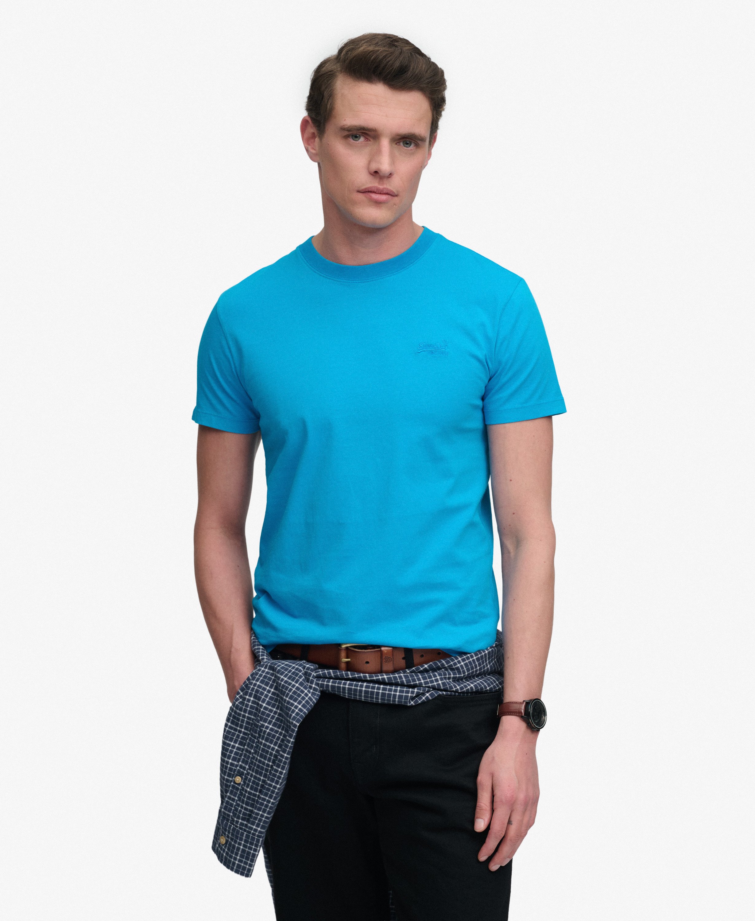 T-shirt Néon Logo Essential Brodé, SUPERDRY