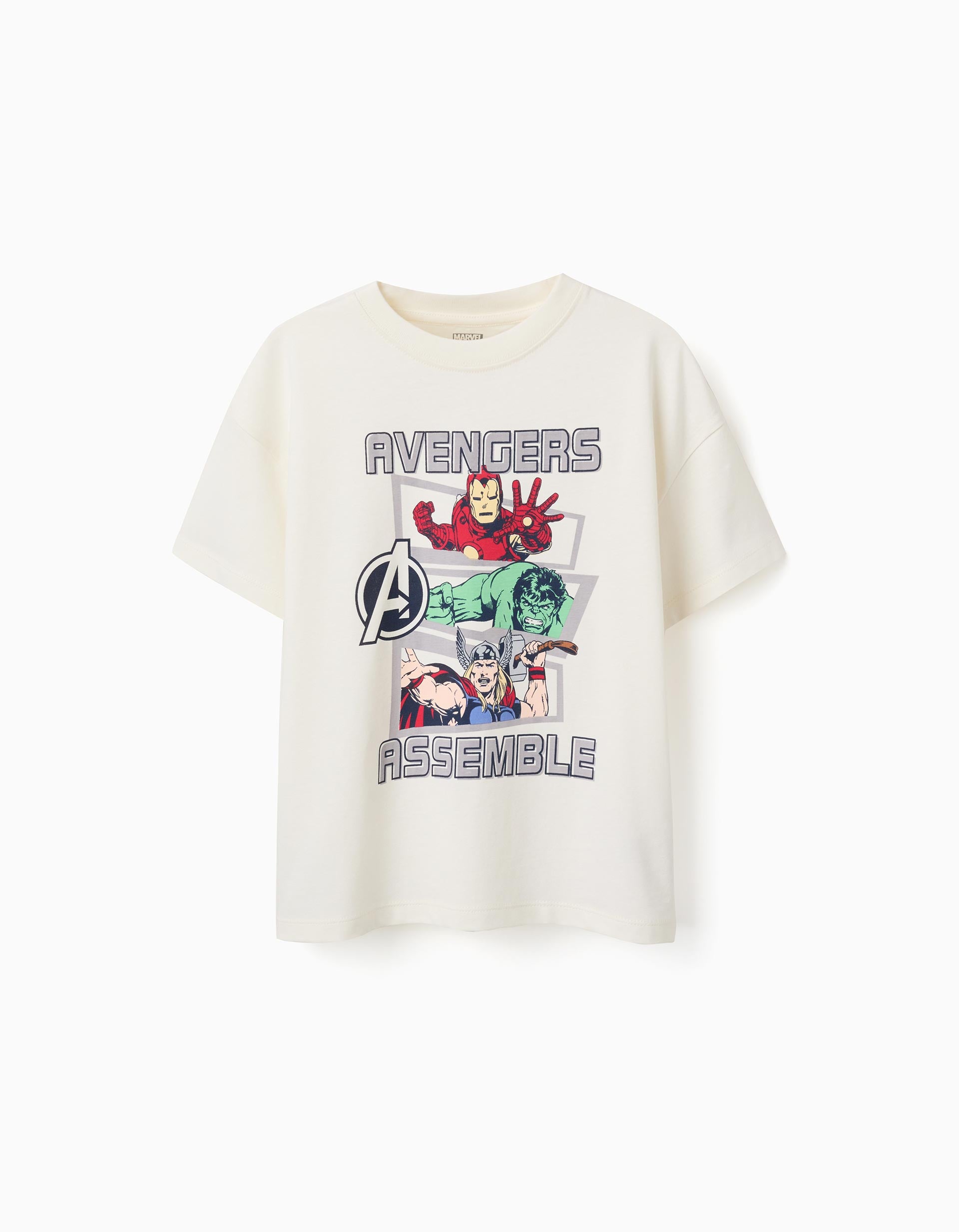 T-shirt en coton avec imprimé Avengers, ZIPPY