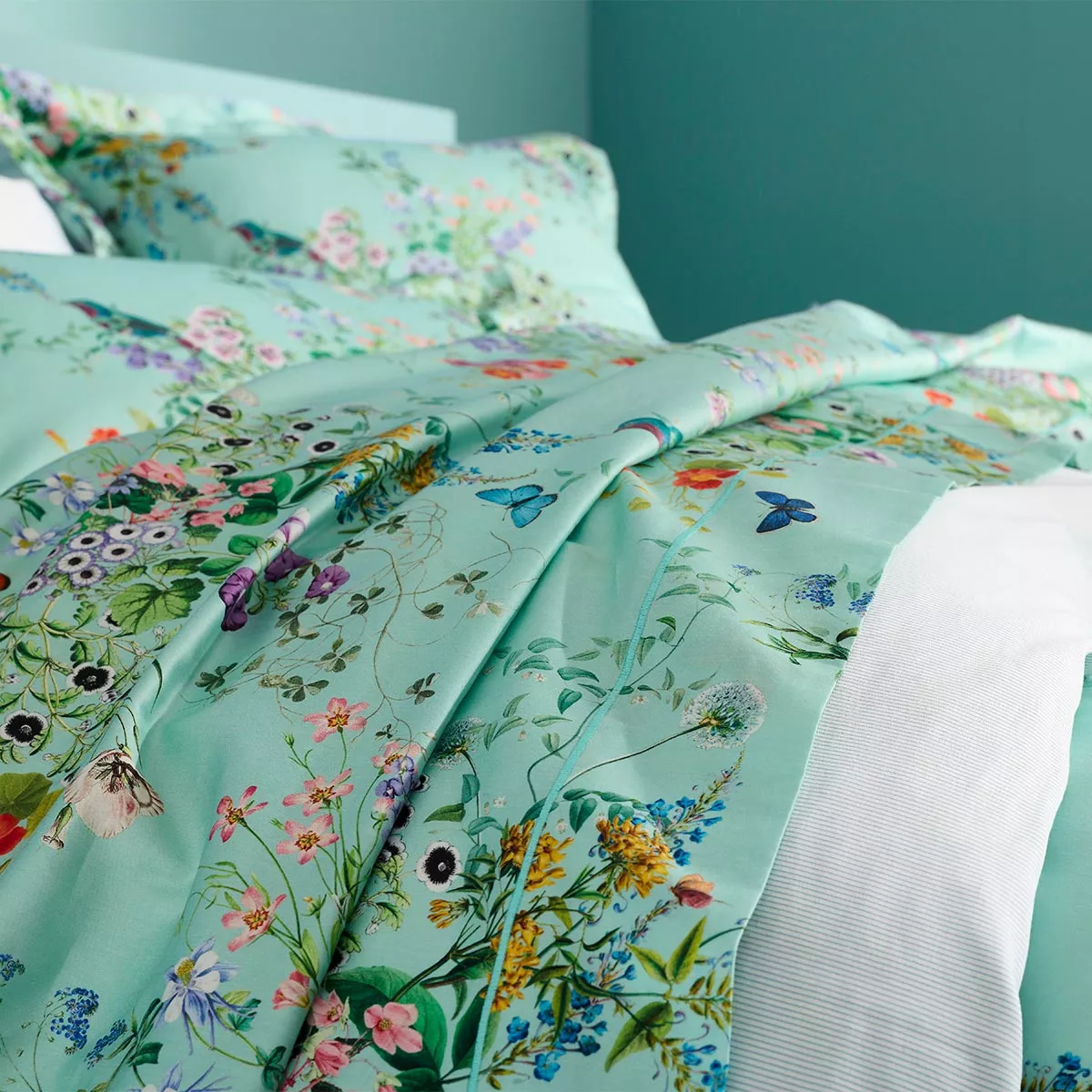 Drap plat satin de coton LE PRINTEMPS, GARNIER THIEBAUT