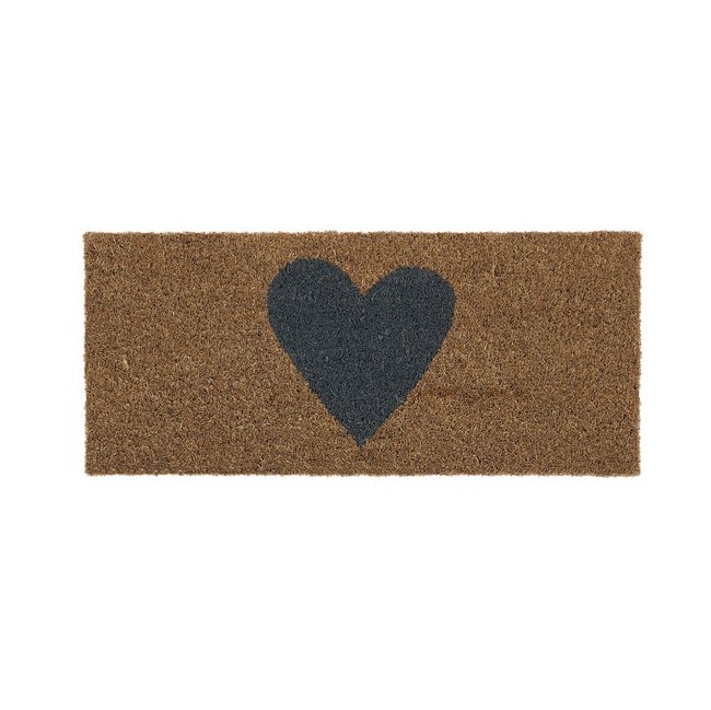 Heart Coir Doormat Insert, light brown, MY MAT COIR