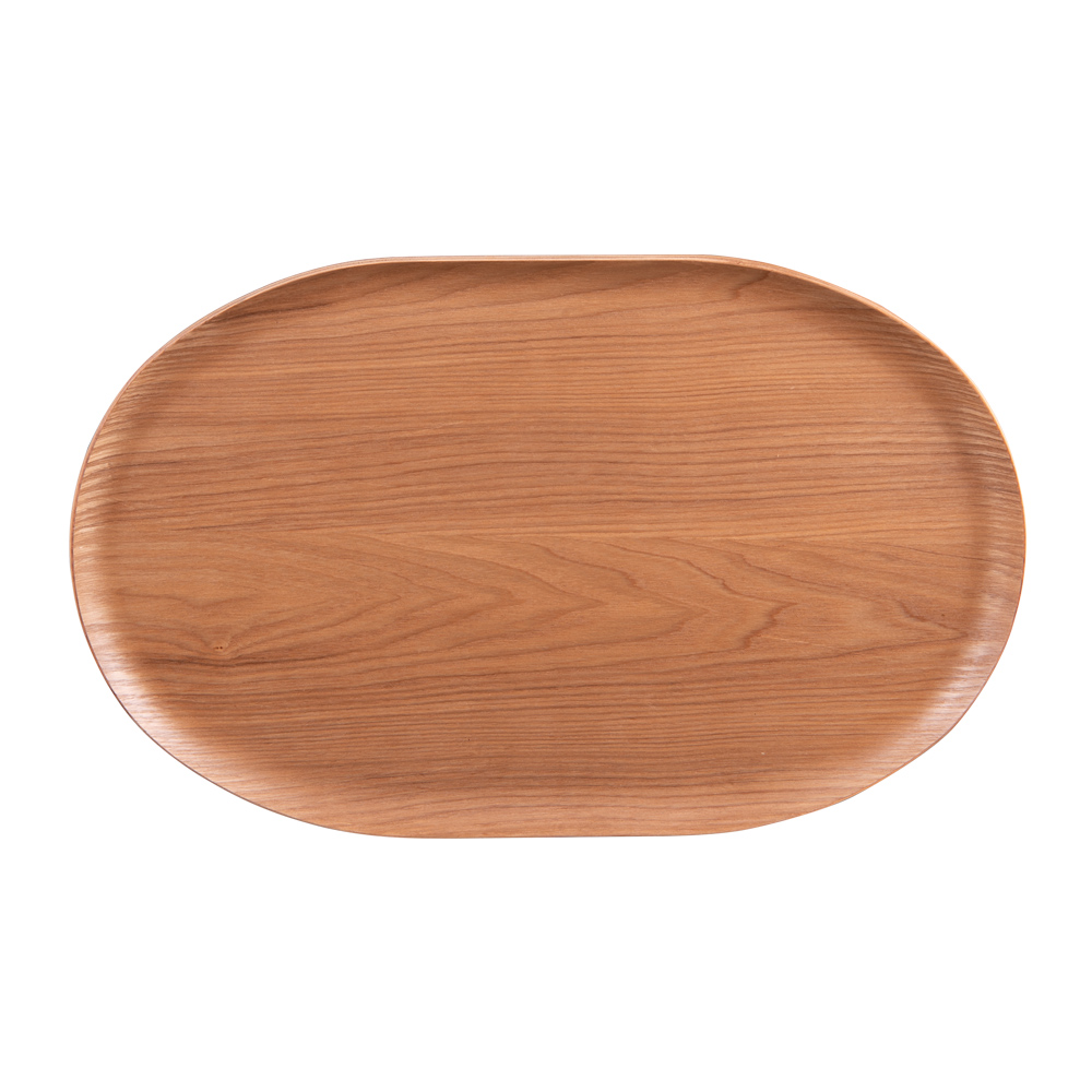 Plateau ovale bois naturel 40x25 cm, TABLE PASSION