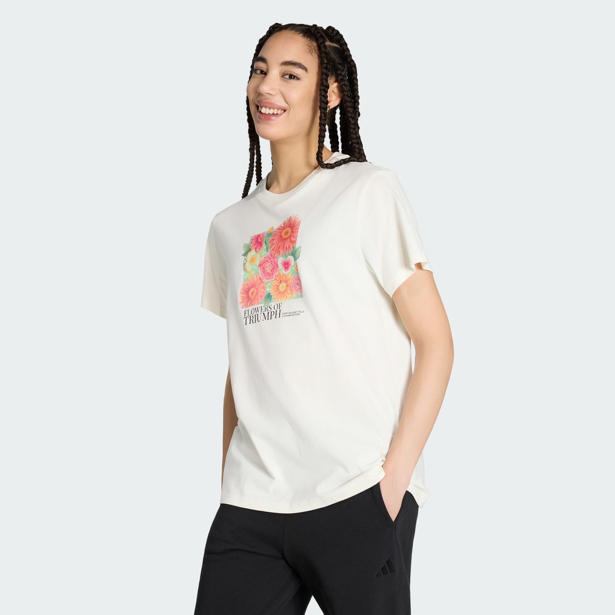 T-Shirt Graphique Ample Floral 2, ADIDAS SPORTSWEAR
