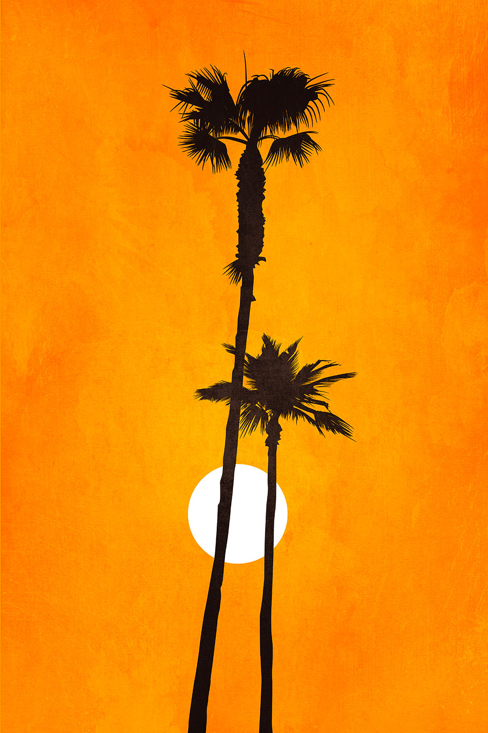 Tableau scandinave Sunset palm, HEXOA